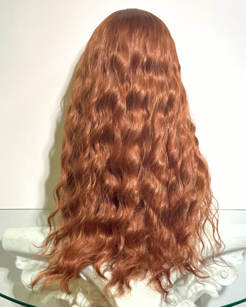 Saphire: Curly ginger Synthetische Wig