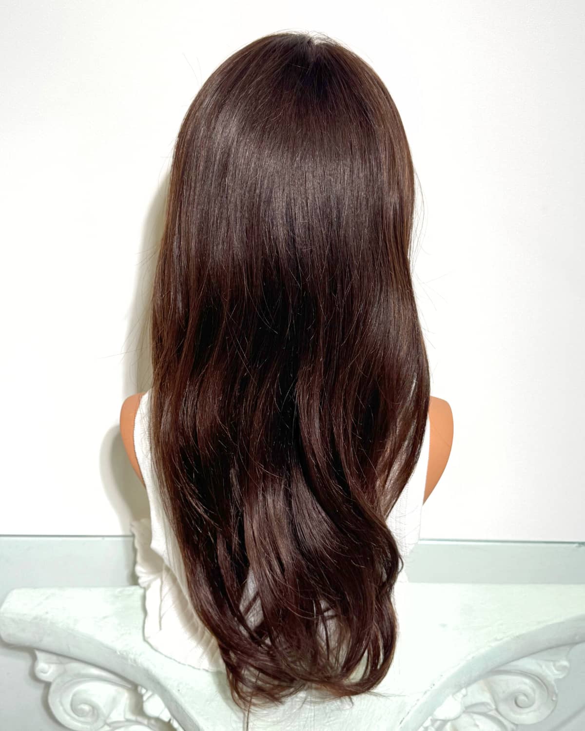 HD GlamLace Human Hair Wig Perfection Darkbrown
