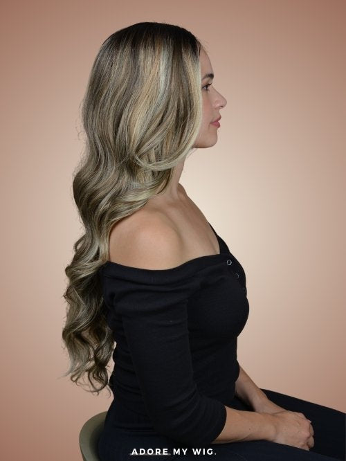 Abundance: Blond Grey Wig