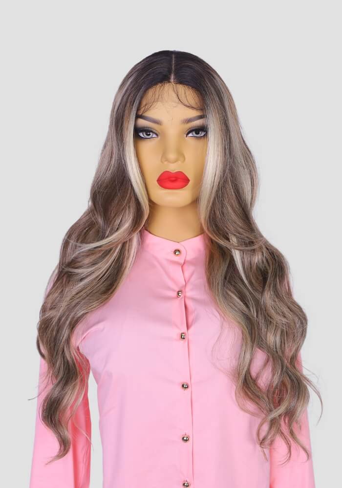 Abundance: Blond Grey Wig