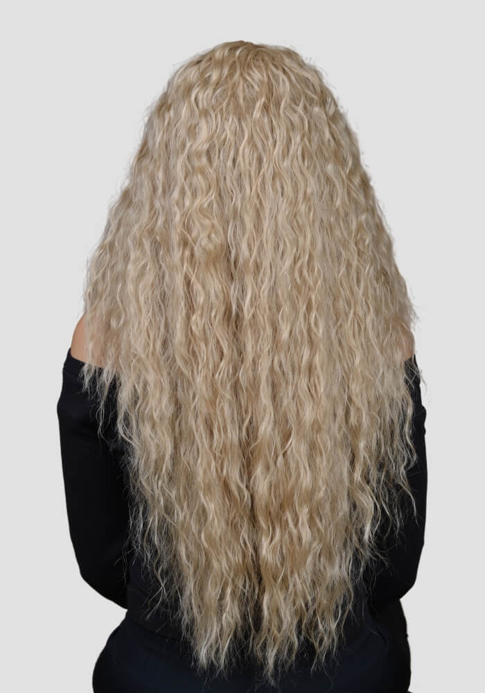 Bendición: Peluca de cierre rizada