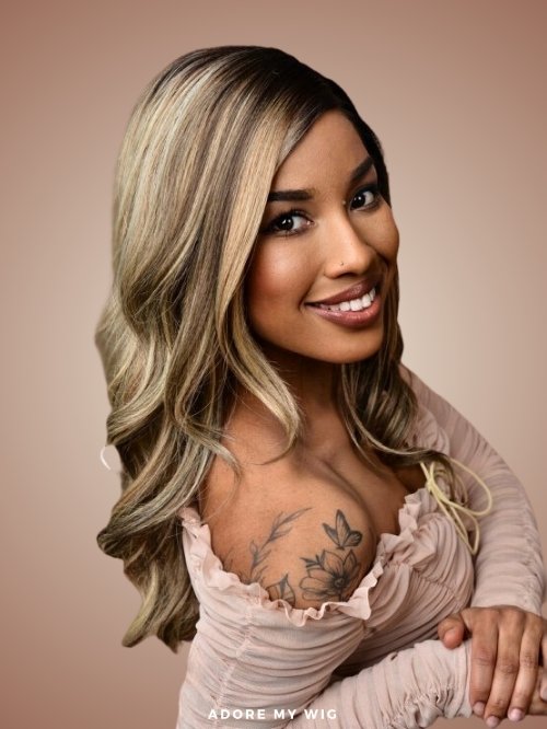 Abundance: Blond Grey Wig