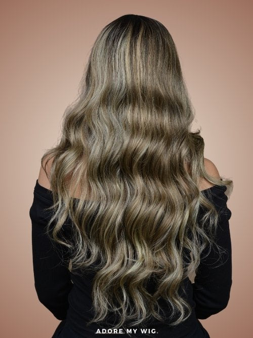 Abundance: Blond Grey Wig