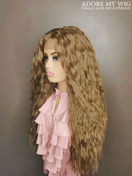 Bendición: Peluca de cierre rizada