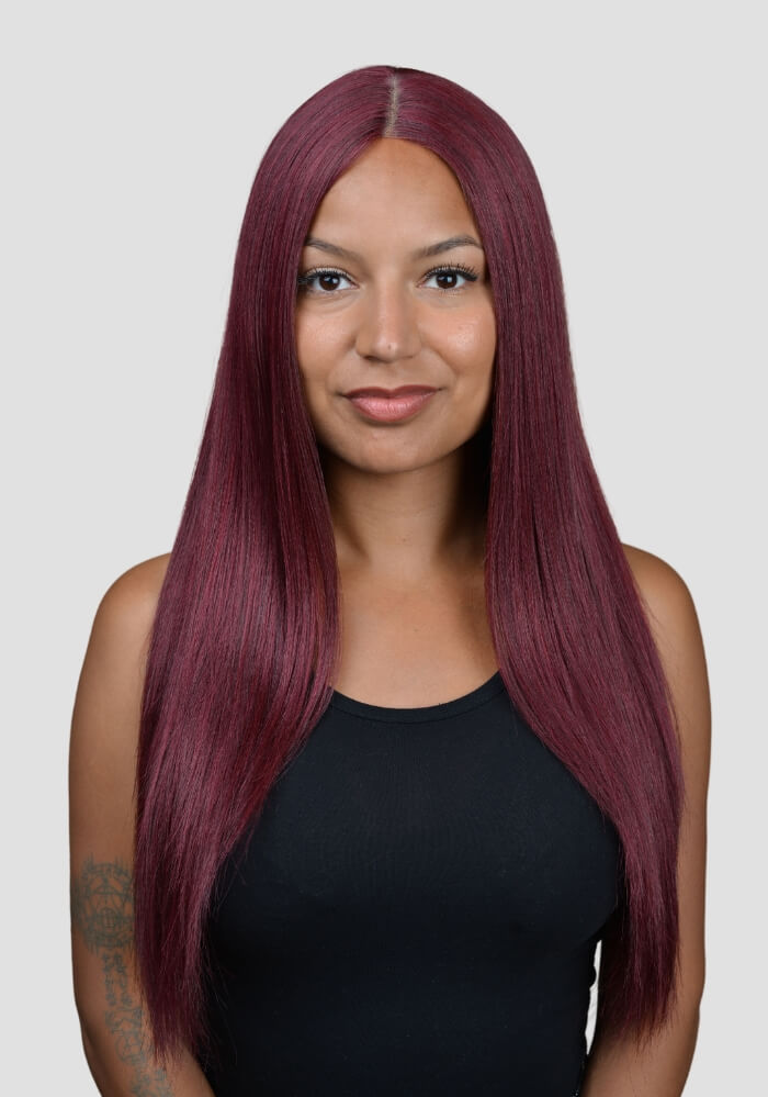 Change: Straight Middle Part Wigs