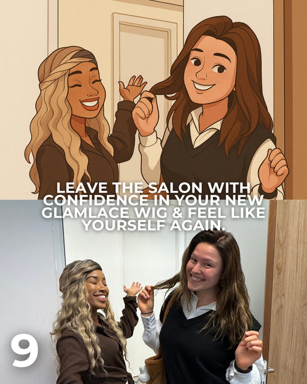 Klant verlaat de salon met vertrouwen