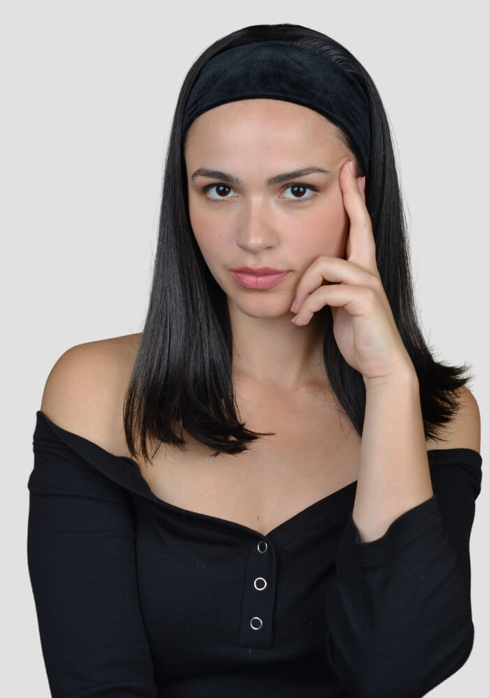 Headband Wig - Curly/Straight