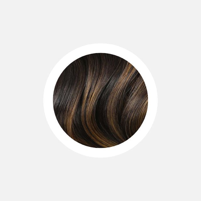 Marrón Mezclado - Clip-Ins Sin Costura