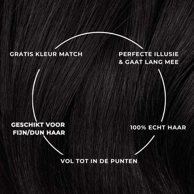 Negro Azabache - Clip-Ins Sin Costuras