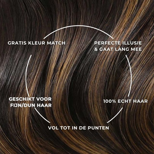 Marrón Mezclado - Clip-Ins Sin Costura