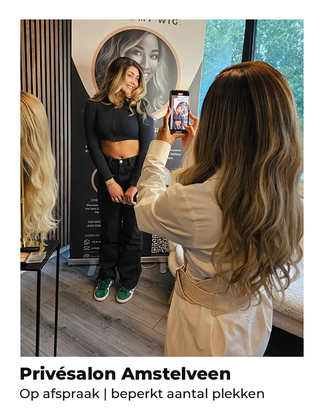 De privésalon van Adore My Wig in Amstelveen
