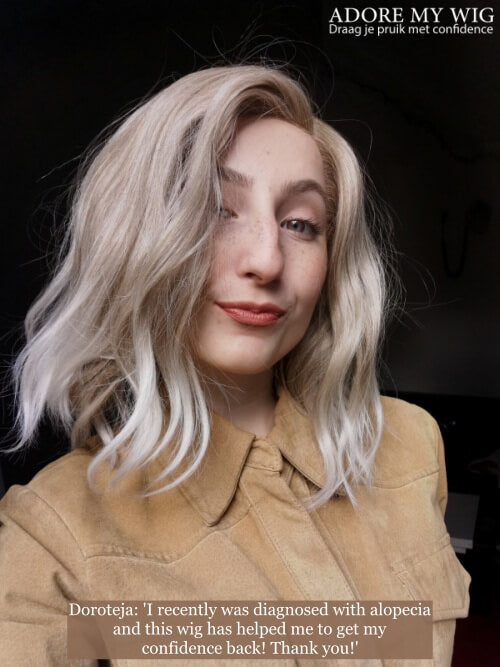 Chiarezza: Parrucca bob grigia