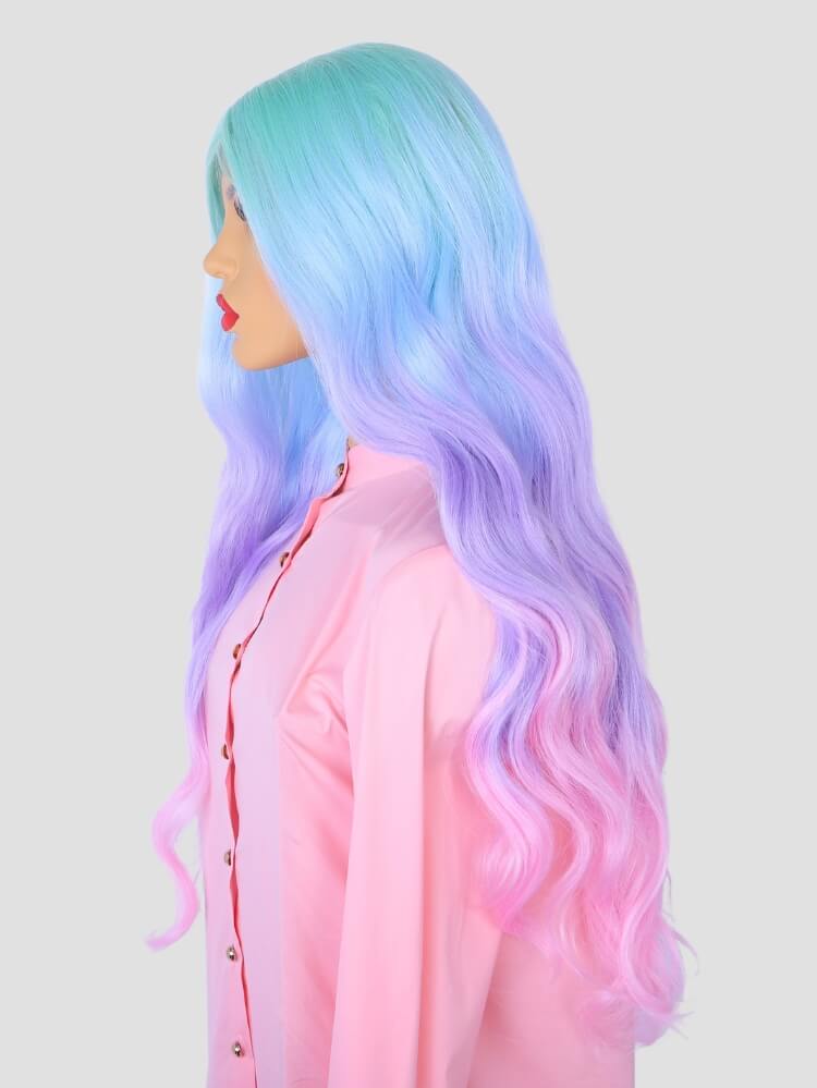 Unicornio: Peluca Arcoíris